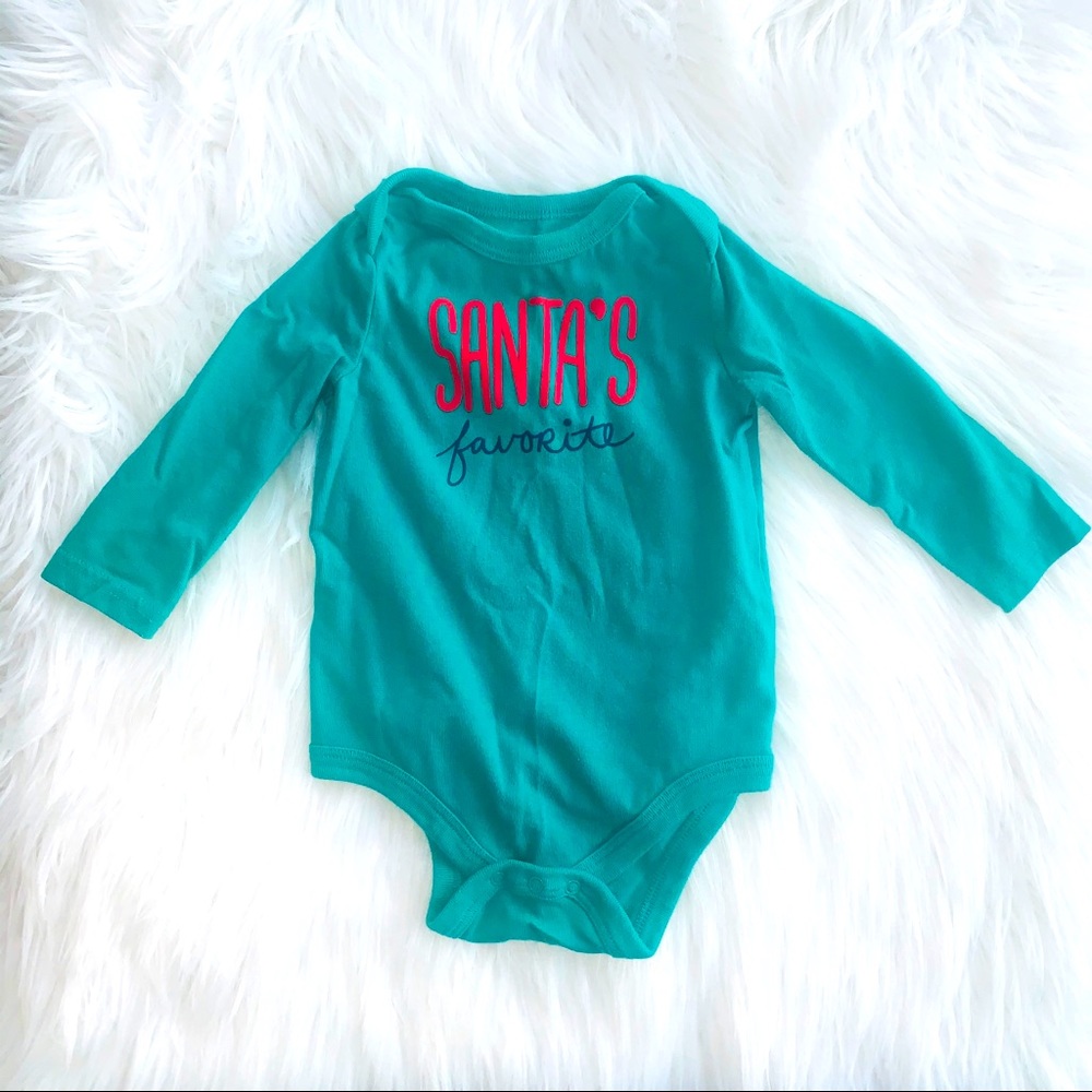 Circo Christmas Santa Long-Sleeved Onesie Sz 6-9M